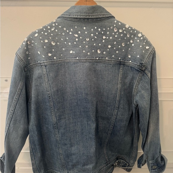 Rebecca Minkoff Studded Blue Jean Jacket - Picture 5 of 6